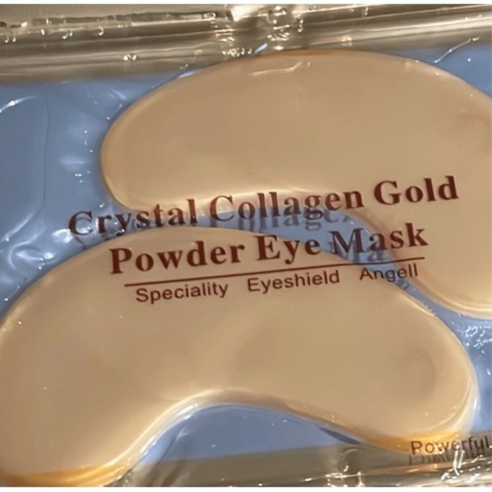 Crystal Collagen Gold Powder Eye Under-eye Mask Anti Aging Dark Circles NEW - Picture 2 of 3